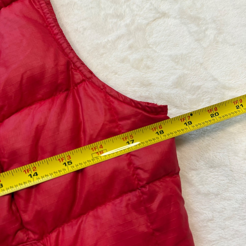 Vintage Eddie Bauer Red Goose Down Puffer Vest Ripstop Nylon Womens Small - Picture 6 of 9